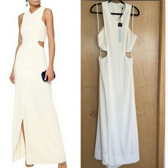 Halston Heritage Dresses & Skirts - Halston Heritage AsimetricCutout Crepe Gown